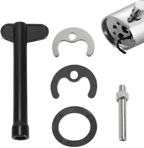 5 PCS Tap Faucet Fixing Fitting Kit, Basin Washer Sink Monobloc Mixer Tap Fixing Fitting Kit Bathroom Sink Tap Fixing Nut Monobloc Tap Fixing Kit Tap Washer Repair Kit