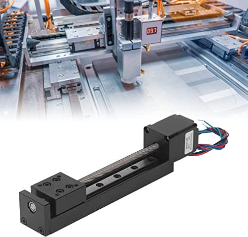 Einzelschienen-Schiebetisch, 100 mm Hub, 28 Schrittmotor, lineare Bewegungsbühne X, Y, Z-Achsen, für -CNC-Fräser, optische Messung, mechanische Lokalisierung