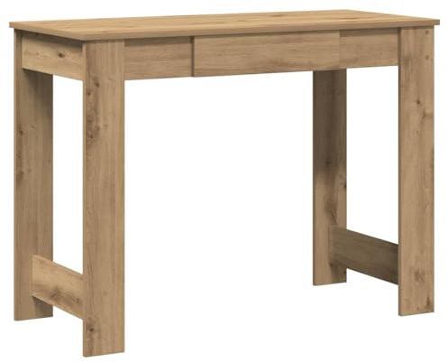 vidaXL Escritorio de Madera de ingeniería Roble Artisan 100x45x75 cm, Escritorio de Oficina, Mesa de Ordenador, Escritorio de Estudio