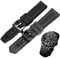 PctkeLsend Glattes Silikonkautschuk-Uhrenarmband, 20 mm, 22 mm, schwarzes weiches Dornschließe-Armband, passend for TAG Heue Aquaracer-Uhr(20MM_SILVER CLASP)