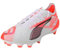PUMA Unisex Ultra 5 Ultimate Fg Scarpe da Football, White Black Glowing Red, 43 EU