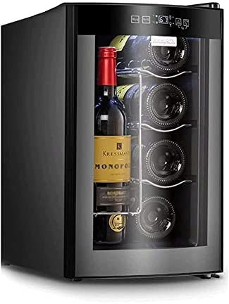 IUBGFTO 8 Bottle Wine Cooler, Thermoelectric Wine Fridge, Freestanding Wine Cellar for Small Kitchen, Apartment, Condo, Cottage, RV