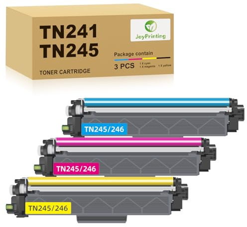 JoyPrinting TN245 TN246 Toner Kompatibel für TN-245 für Brother MFC-9130 MFC-9140CDN MFC-9142CDN MFC-9332CDW MFC-9342CDW MFC-9330 MFC-9340CDW MFC-DCP-9020 MFC-9055CDN HL-3140CW