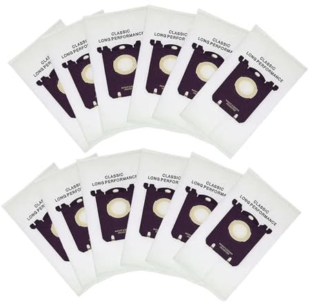 Accessoires De Sac À Poussière, Compatibles Avec Electrolux E201B/compatible Avec Philips FC8021 GR201, AEG For Remplacement De Sac D'aspirateur S-Bag FC9049 HR8500 FC9150.(12pcs)