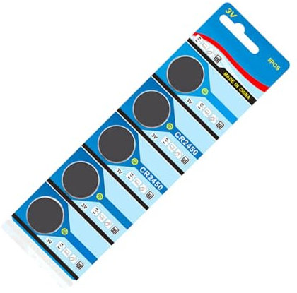 CR2450 3V Lithium Coin Battery for Car Key and Electronics