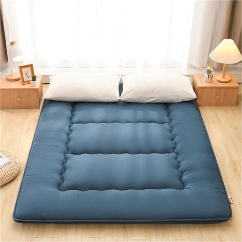 hxoity 10 cm Dick Japanischer Futon Boden Matratze Faltbar Roll-Up-Boden-Liege-Couch-Bett Weiches Futon Kissen Tatami Matratze Atmungsaktiv In Voller Größe Doppelte Schlafmatte Matratzen(A,150x200cm)