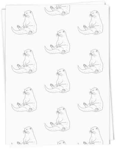 Azeeda 5 x A1 'Dicker Otter' Geschenkverpackung/Papierrolle (GI00116192)