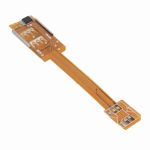 Ailgely SIM-Karten-Extender, Stecker auf Buchse, SIM-Karten-Verlängerungsadapter, Micro-SMI auf Standard-SIM-Karte, Weicher, Flacher FPC-Kabel-Extender, für -Smartphones mit Gemischten