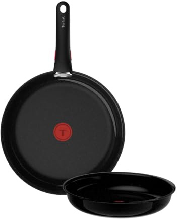 Tefal Ingenio Explore On 3-tlg. Pfannen-Set, Schwarz, L2679102 | keramische Fusion Core Antihaftversiegelung, platzsparend, Thermo-Signal, für alle Herdarten, sicherer Griff