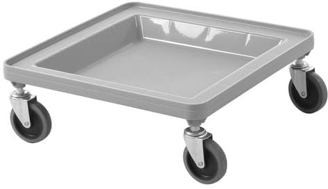 We Can Source It Ltd Plastic Rack Dolly, 53x53x18cm Heavy Duty Glass Rack Trolley With Wheels – Catering Warewashing Transport Cart for Restaurant, Bar & Hotel Kitchens