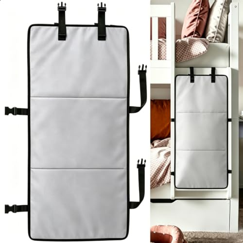 Pool Ladder & Bunk Bed Ladder Cover, Anti-Climbing Safety Guard Lock | Fall Prevention Protector for Kids, Fit Attic Stairs & Above Ground Pool Ladder (Grey)
