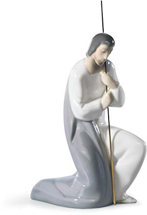 LLADRÓ Krippenfigur Heiliger Josef. Iii. Heiliger Joseph (Krippenfigur). Porzellan.