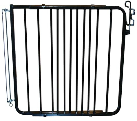 Cardinal Gates MG15 Auto-Lock Baby Gate for Stairs- Adjustable Indoor Dog Gate - Made of Aluminum to Ensure Kids & Pets Safety - 26.5 to 40.5 Inches Wide - Black - USA Based Company