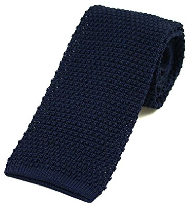 Elegant Extras Plain Silk Knitted Tie - 11 Colours