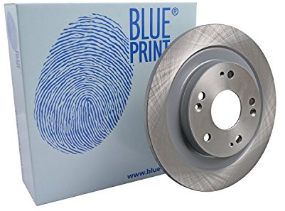 Blue Print ADA104375 Brake Disc Set (2 Brake Disc) rear, full, No. of Holes 5