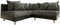 DELIFE Eckcouch Clovis Schwarz Ottomane Links Ecksofa Modulsofa