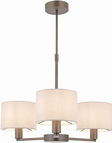Endon Daley 3 Light Ceiling Light Antique Bronze