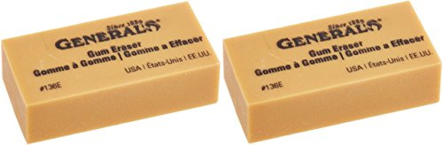 General Pencil 136ebp Artist Gum Striated (Parent) 2 Pack