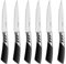 TRENDS Steak Knife Set of 6, These Steak Knives are Ultra-Sharp and Never Require Sharpening. Premium Quality German Stainless Steel Make These Steak Knives Ideal Serrated Steak Knives