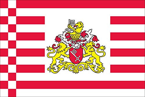 flaggenmeer® Flagge Bremer Senat 120 g/m² ca. 200 x 335 cm