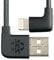SKS GERMANY COMPIT Kabel pour iPhone Lightning, câble Recharge Court avec fiche coudée (Accessoire pour système COMPIT, pour recharger avec powerbank COM/Unit, Pratique et Discret) Taille Unique Noir