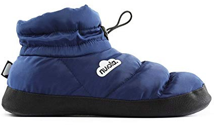 NUVOLA. Hausschuhe Herren Damen Rutschfester Sohle warm gepolstert bequem dunkelblau 42/43 EU