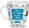 Tasse Ohne Mr. Right ist alles doof.: Kaffeetasse mit Motivdruck, Blau