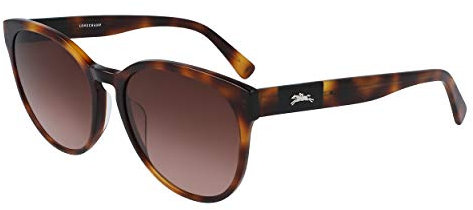 Longchamp Unisex LCMP Heritage Sunglasses, 214 Havana, 56