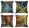 Gspirit 4er Set Kissenbezug Dekorative Dekokissen Kissenhülle Baumwolle Leinen Werfen Sie Kissenbezüge 45x45 cm (J)