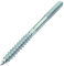 AERZETIX - Set di 10 - Vite a doppio filetto - Prigioniero - Punto vite - Metallo/Legno con o senza tasselli - Ø12x160mm - Acciaio zincato - Colore argento - C44764