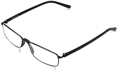 Rodenstock Unisex Lesebrille Proread R2640 Lesehilfe bei Weitsichtigkeit Brille mit leichtem Edelstahlgestell 1 5 2, Schwarz, +1,5 EU