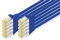 DIGITUS Câble LAN Cat 6A - 0,25m - 10 pièces - RJ45 Câble réseau - S/FTP Blindé - Compatible Cat-6 & Cat-7 - Bleu