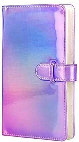 Photo Album, Goodsnetic 96 Pocket Album Compatible with Fujifilm Mini 7s 8 8+9 25 26 50s 70 90Film, PIC-300 Z2300 Film Instant Camera Portable Wallet Photo Album,Purple