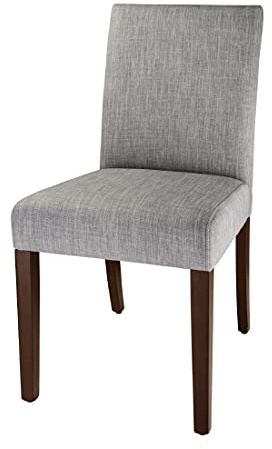 Bolero Chiswick Esszimmerstühle Holzkohle Grau (2er Pack)