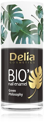 Delia Cosmetics - Nagellack Bio Green - Veganfreundlich- Perfekte Deckkraft und Glanz - Einfache und schnelle Anwendung - Natürliche Inhaltsstoffe - Langanhaltende Farbe bis zu 6 Tagen - 11ml