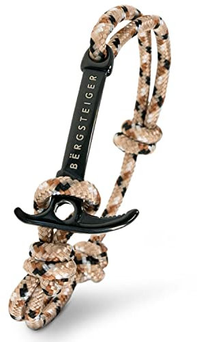 BËRGSTEIGER ICE AXE Armband für Herren & Damen mit Eispickel - hochwertiges Stoffarmband - Bracelet geflochten - Armbänder aus Stoff - ideales Bergsteiger Geschenk (Eidechse)