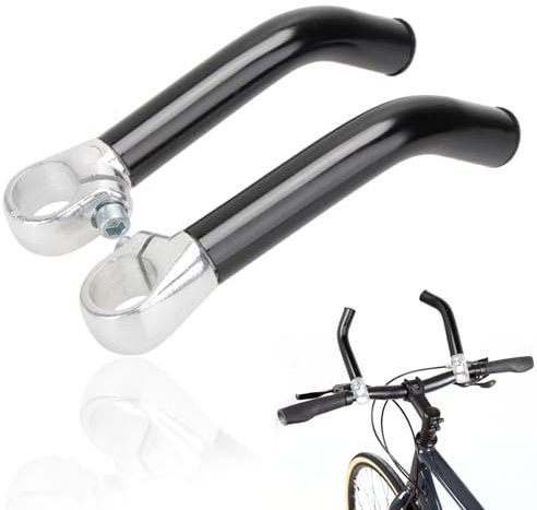 Nero Bicicletta in Lega di Alluminio Ergonomico Manopole di Sicurezza Antiscivolo Per Mountain Bike Accessori Ricambio Per Biciclette Bici da Strada Manubrio Per 22.2 MM Maggior Parte Bici 1 Paio