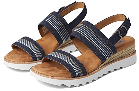 Skechers Women's Reggae Slim Sunnysides Sandals, navy, 3 UK