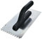 AERZETIX - C54541 - Cazzuola per colla rettangolare - con denti 6x6mm - frattone dentata per piastrelle - spatola dentata - 270x125mm - lama in acciaio
