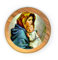 Kühlschrankmagnet, Motiv: Mutter Maria und Jesuskind, katholische Ikone, Olivenholz, religiöse, inspirierende Glaubensmagnete aus Israel, Zuhause, Küche und Büro, Heiliges Land, Souvenirs und