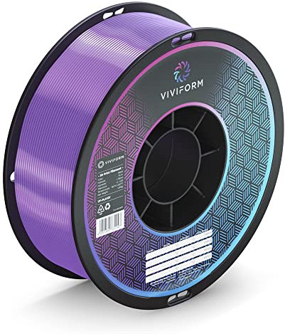 Viviform silk PLA Filament für 3D Drucker | 1kg Rolle | ∅1,75mm +/- 0,03mm | Lila, VF-PLA409, 1 Kg