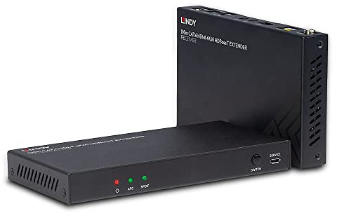 LINDY 38340 100m Cat.6 HDBaseT Extender, HDMI 4K60, Audio, IR & RS-232