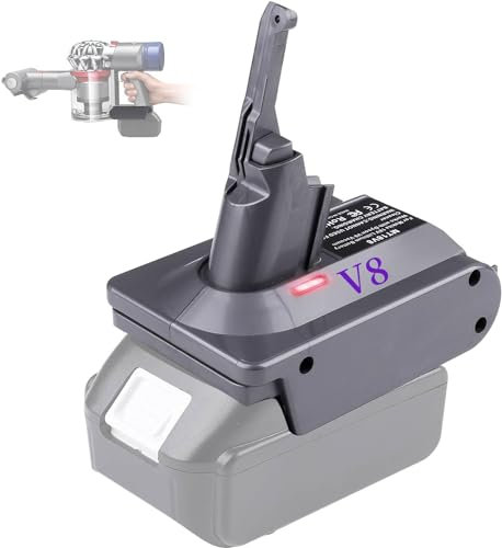 TEPULAS For Dyson V8 Battery Adapter Work for Makita 18V Lithium Battery Compatible with Dyson V8 Absolute Animal Motorhead Vacuum Cleaner (MT18V8 Adapter Only)