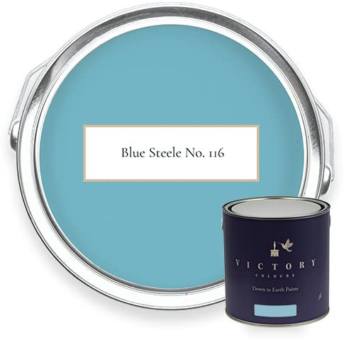 Victory Colours Blue Steele | Blue Paint | Olenka Design - 5 Litres Masonry Paint