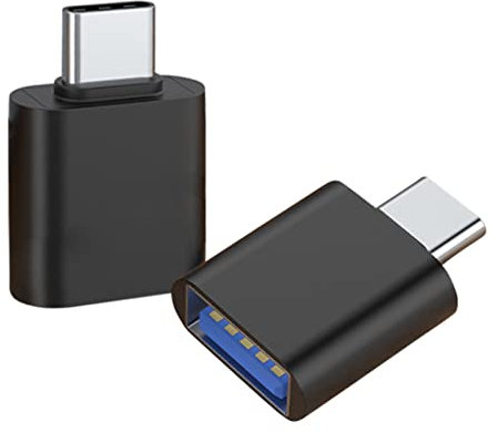 LacyMC Lot de 2 Adaptateur USB C vers USB,USB C vers USB Transfert de données à Haute Vitesse USB-C vers USB 3.0 Femelle,Adaptateur USB Femelle OTG pour MacBook Air 2020, iPad Pro 2020