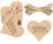 LJFEA 50Stk Herz Kraftpapier Geschenkanhänger, SCHÖN DASS DU DA BIST Etiketten Herzanhänger mit Schnur für Valentinstag Hochzeit Geschenke