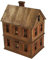 Fonowx Holzmodellbausätze, 1/72 3D Wooden Puzzle House Holzpuzzle, Miniatur Haus Kit, Wooden Building Models House, European Building Model Kits Landscape Building Materials für Erwachsene Kinder