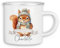 timalo® Emaille Tasse personalisiert mit Namen | Kinder Blechtasse Kindertasse Geschenk Weihnachten | Eichhörnchen-1