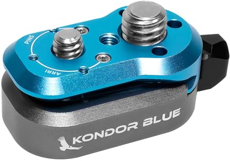 Kondor Blue Mini Lock - Placa de liberación rápida, Color Azul