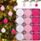 12Pcs Velvet Christmas Balls Christmas Tree Decorations, Velvet Ornaments for Christmas Tree, Velvet Christmas Ornaments Balls, 2.4 Inch Velvet Christmas Ornaments (D)